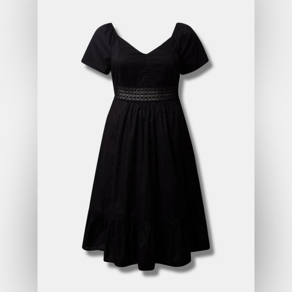 Torrid Black Midi Dress - Picture 4 of 16